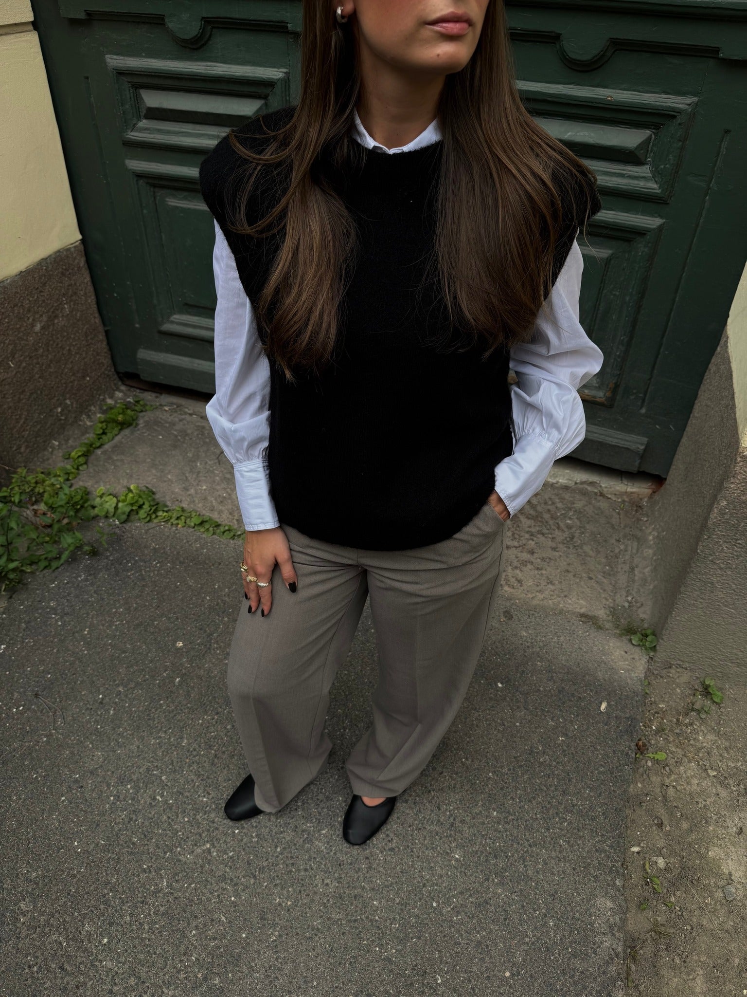 SLFLULU Knit Waistcoat - Black